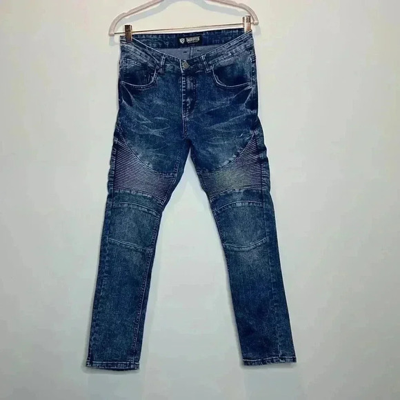 Encrypted Supply Blue Denim Jeans - Picture 1 of 11